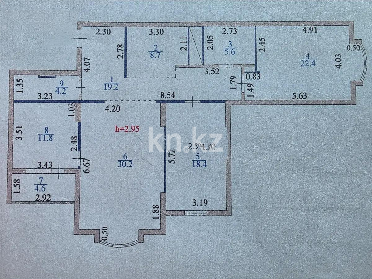 Продажа 4-комнатной квартиры, 125 м², ул. Габдуллина, дом  16 - Продажа  четырехкомнатных квартир в Астане фото 1 из 1