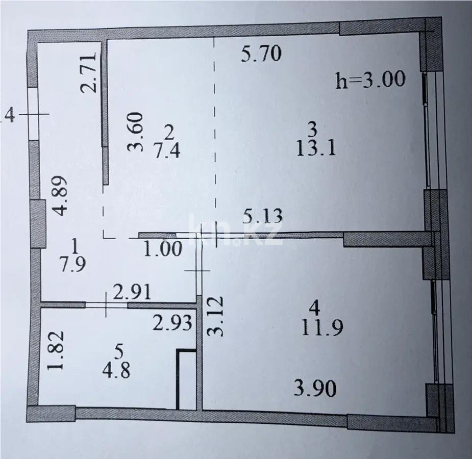 Продажа 2-комнатной квартиры, 45.1 м² - Продажа двухкомнатных квартир от собственников в Астане фото 5 из 5