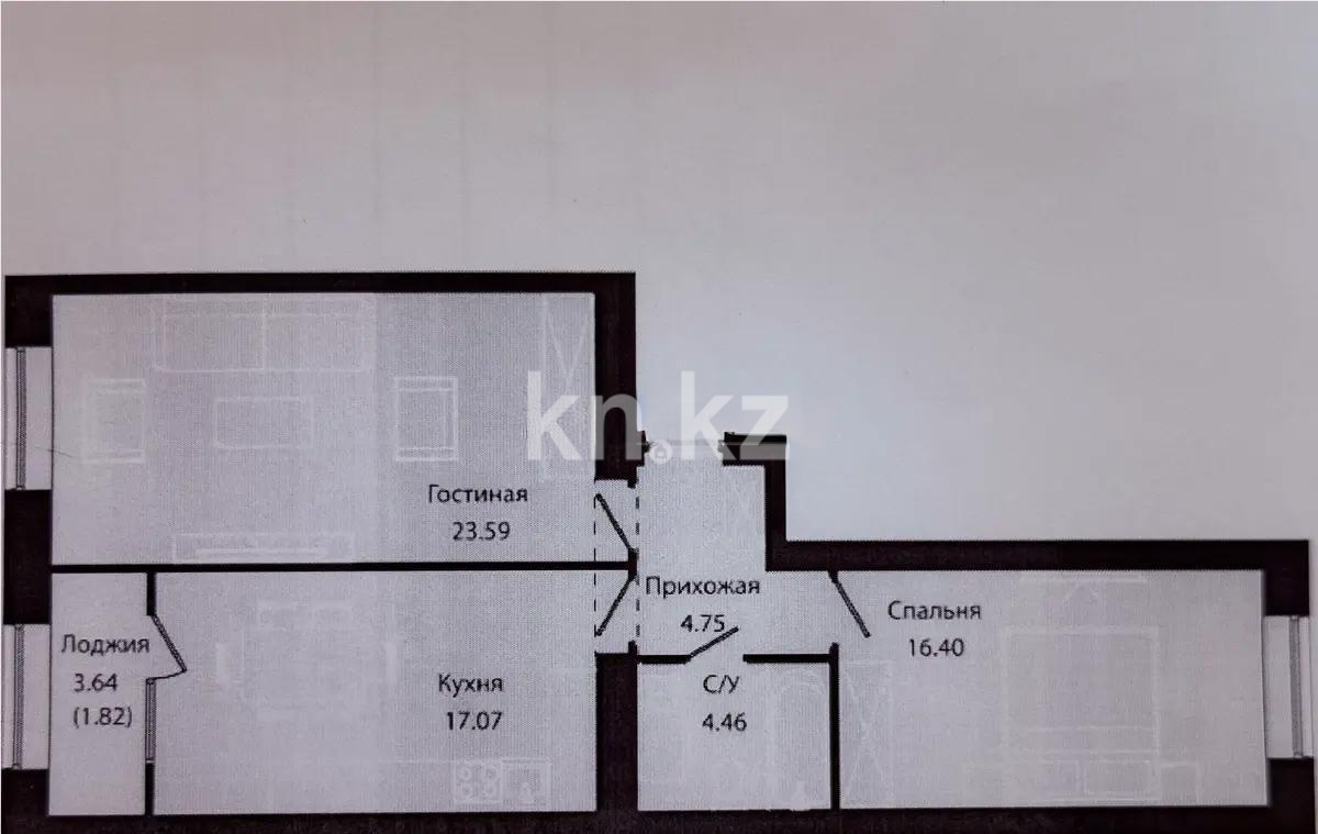 Продажа 2-комнатной квартиры, 68 м² - Продажа квартир в Астане без посредников - страница 6 фото 1 из 1