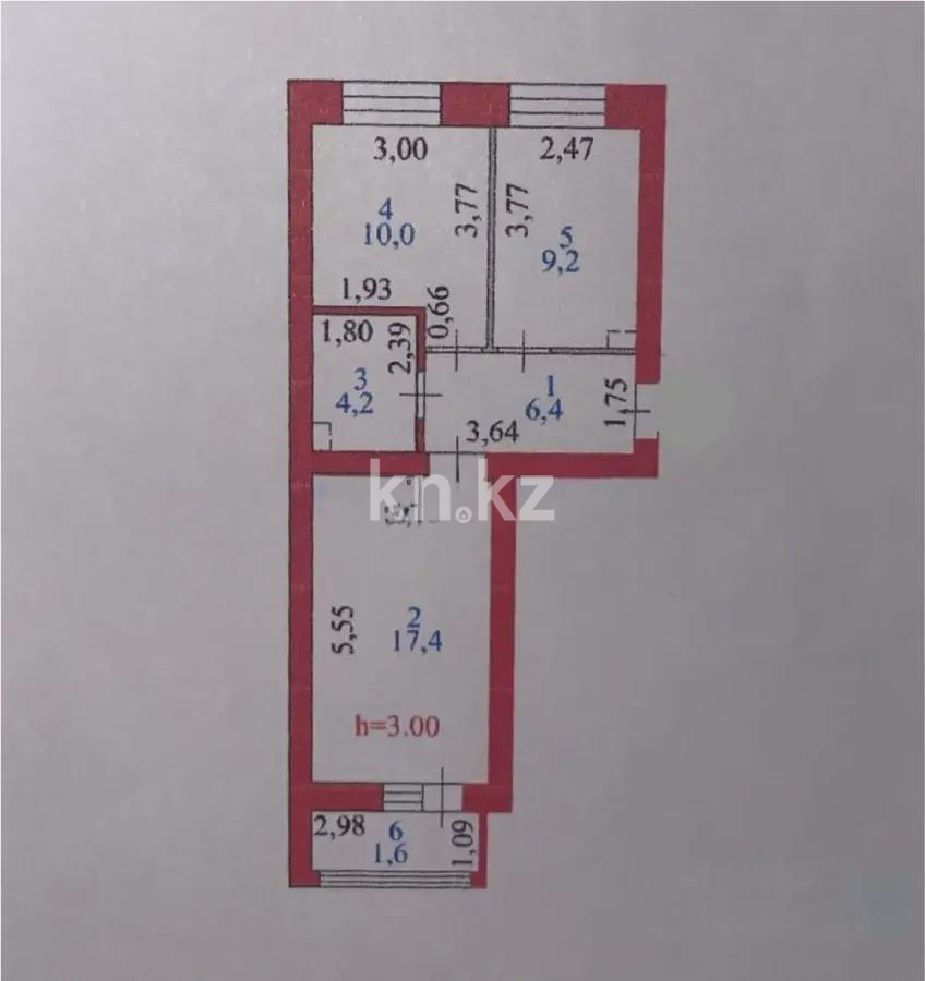 Продажа 2-комнатной квартиры, 50 м², ул. Косшыгулулы, дом  3/2 - Продажа  двухкомнатных квартир в новостройках Астаны без посредников фото 1 из 1