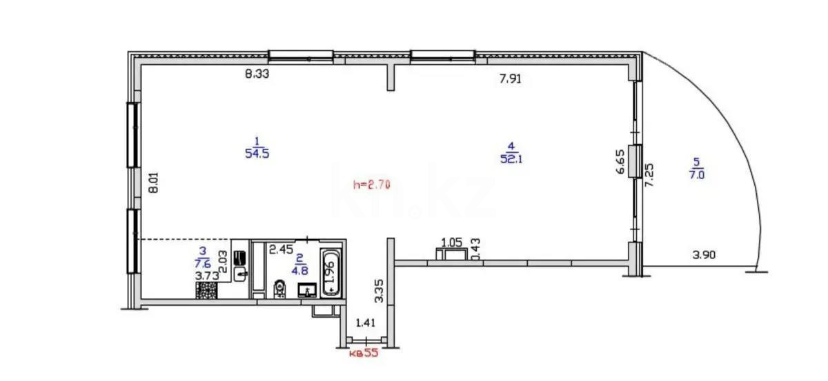 Продажа 4-комнатной квартиры, 126 м² - Продажа  четырехкомнатных квартир в новостройках Алматы фото 1 из 1