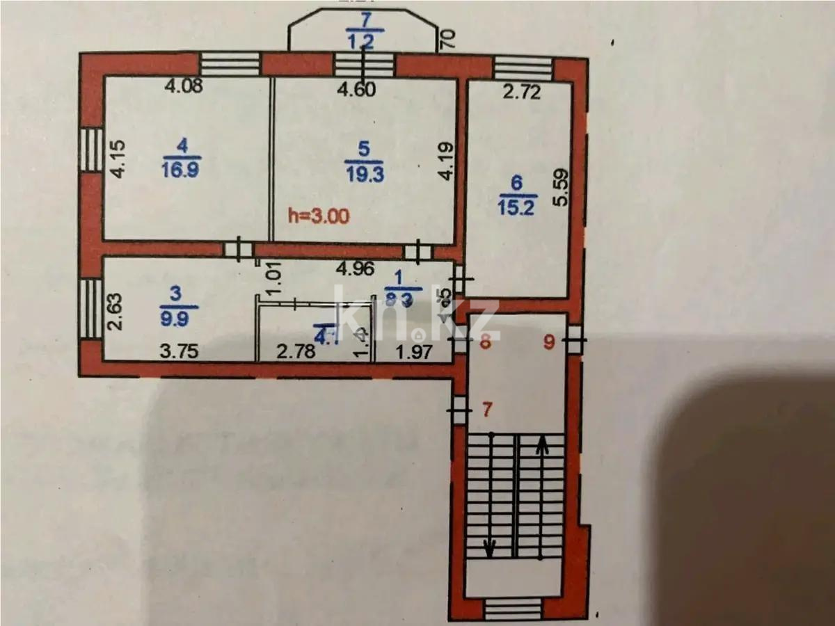 Продажа 3-комнатной квартиры, 74 м², пр. Бухар-жырау, дом  28а - Продажа квартир в Караганде фото 5 из 5