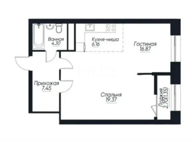 Продажа 2-комнатной квартиры, 55 м², пр. Сейфуллина, дом  467г - Продажа и аренда недвижимости в Алматы фото 1 из 1