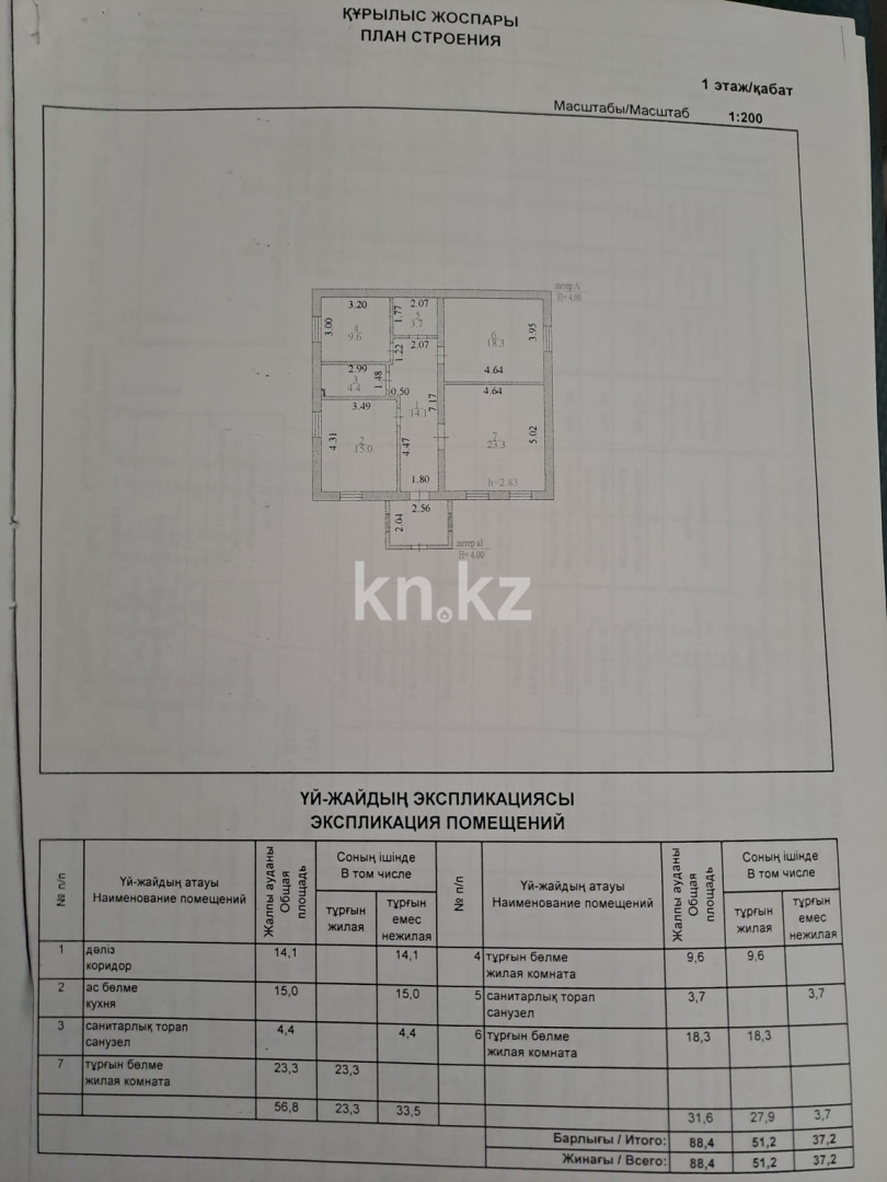 Продажа 3-комнатного дома, 88.4 м² - Продажа земельных участков в Костанае фото 14 из 14