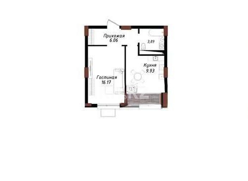 Продажа 1-комнатной квартиры, 38.07 м² - Продажа квартир в новостройках Астаны без посредников - страница 10 фото 1 из 1