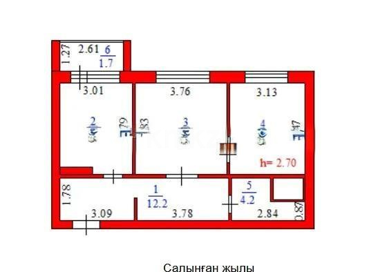 Продажа 2-комнатной квартиры, 54.4 м² - Продажа квартир в Астане - страница 22 фото 6 из 6