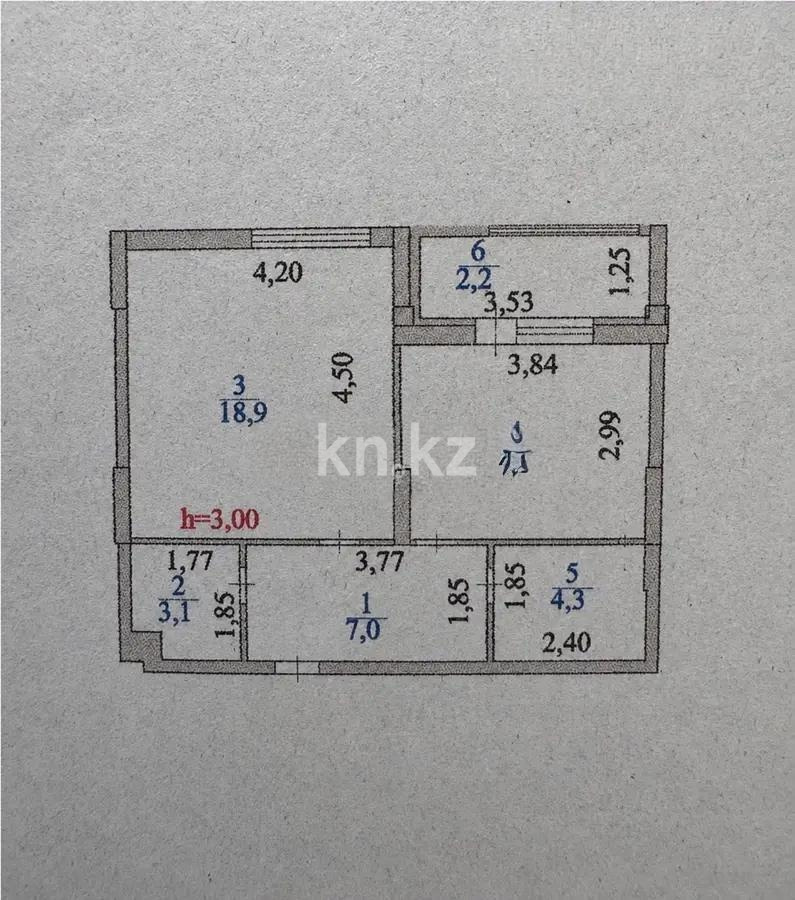 Продажа 1-комнатной квартиры, 46.7 м² - Продажа квартир в блочном доме в Казахстане фото 4 из 4