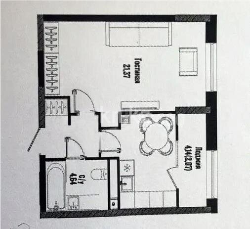 Продажа 2-комнатной квартиры, 41 м² в Астане - фото 7