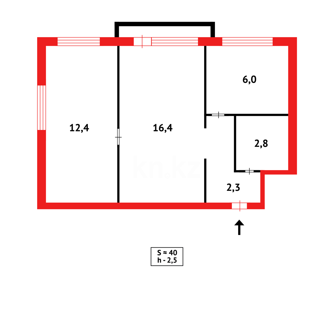 Продажа 2-комнатной квартиры, 43 м² - Продажа квартир в Караганде - страница 141 фото 10 из 10