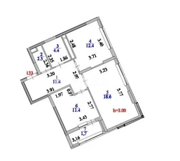 Продажа 2-комнатной квартиры, 62 м² - Продажа квартир в Казахстане - страница 14 фото 5 из 5