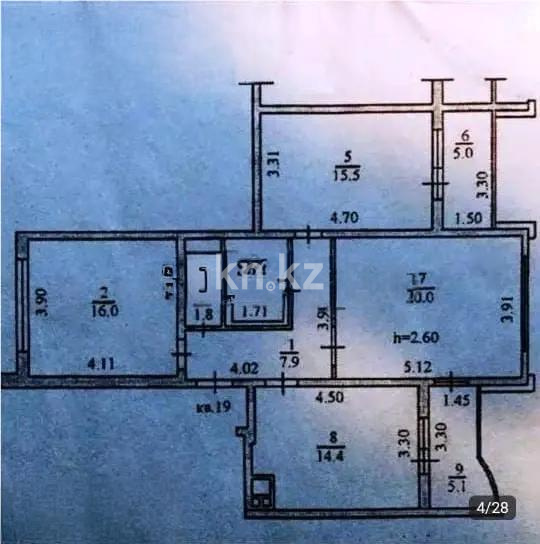 Продажа 3-комнатной квартиры, 90 м² - Продажа трехкомнатных квартир в Алматы - страница 9 фото 5 из 5