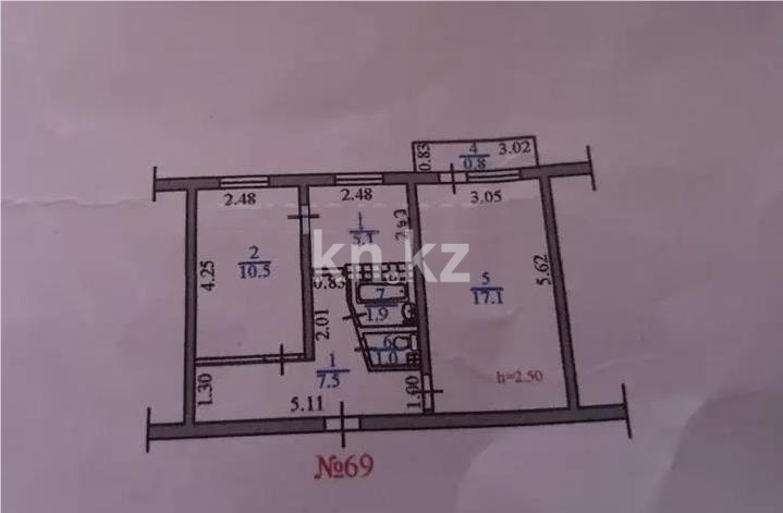 Продажа 2-комнатной квартиры, 44 м² в Алматы - фото 5