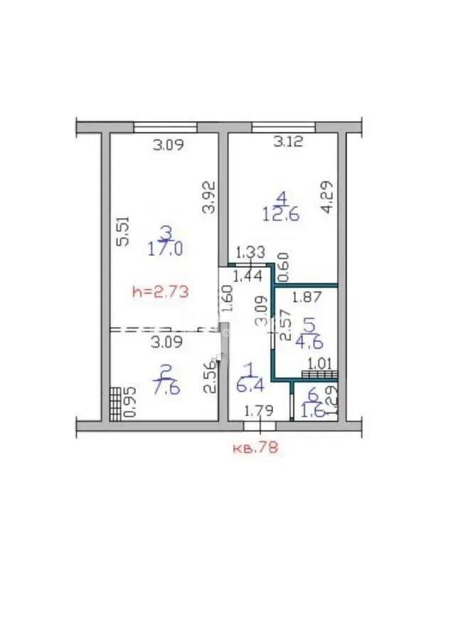 Продажа 2-комнатной квартиры, 50 м² - Продажа  двухкомнатных квартир в новостройках Алматы с фото - страница 29 фото 5 из 5