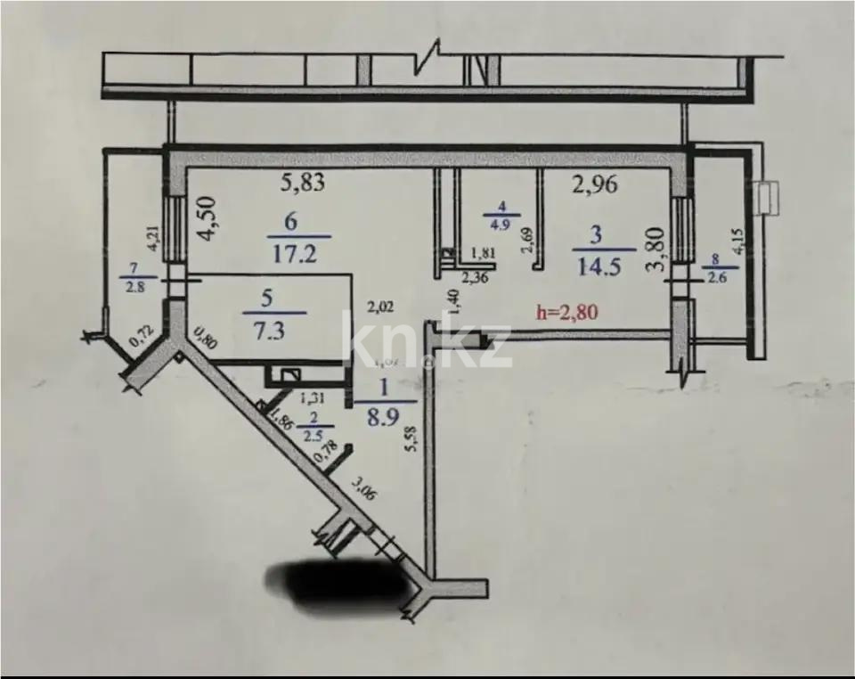 Продажа 2-комнатной квартиры, 61 м² - Продажа  двухкомнатных квартир в новостройках Алматы с фото - страница 30 фото 5 из 5