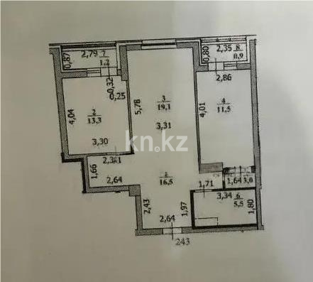 Продажа 2-комнатной квартиры, 70 м², ул. Бухар жырау, дом  32 - Продажа квартир в новостройках Астаны фото 4 из 4