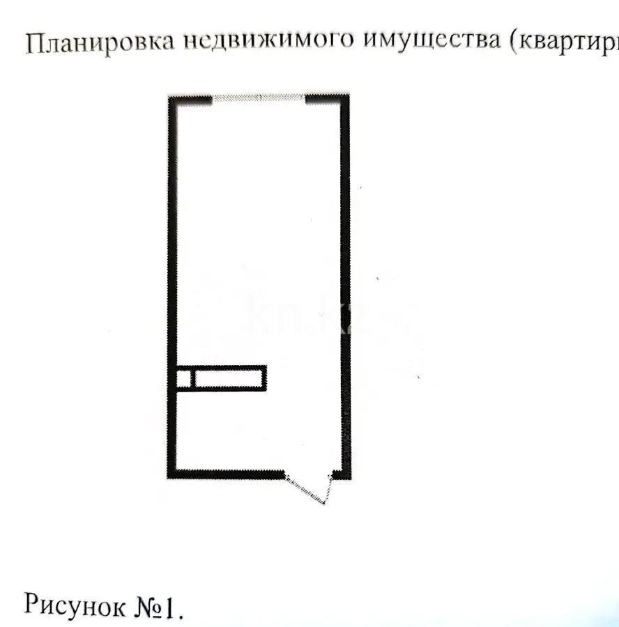 Продажа 1-комнатной квартиры, 26.28 м², ул. Сыбызгы, дом  100 стр - Продажа  однокомнатных квартир в Алматы без посредников с фото фото 1 из 1
