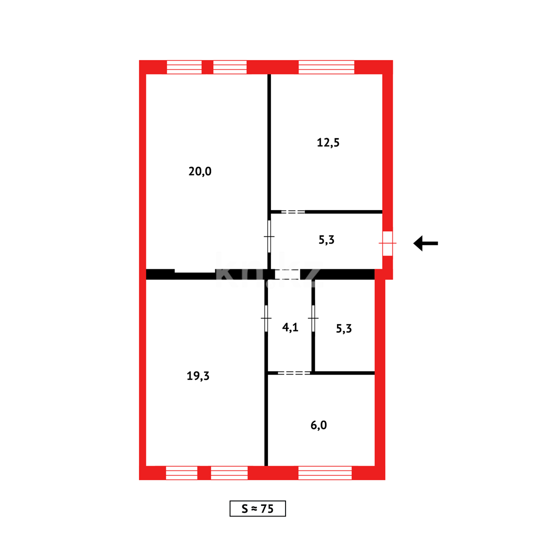 Продажа 3-комнатной квартиры, 74 м², пр. Республики в Темиртау - фото 17