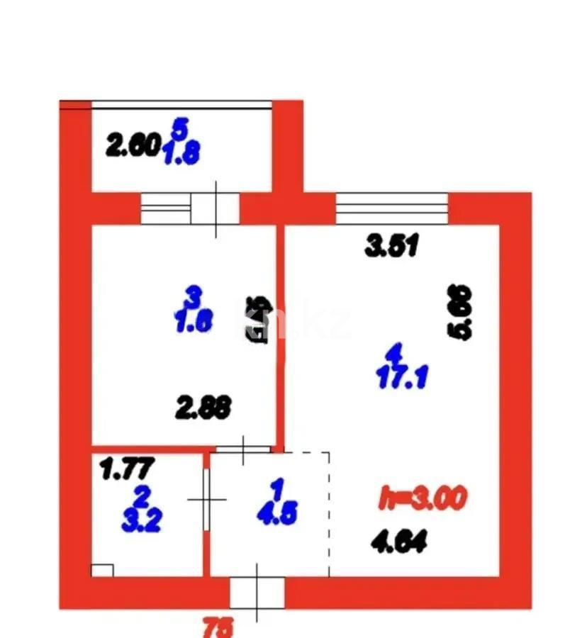 Продажа 2-комнатной квартиры, 37 м², ул. А-52, дом  8/1 - Продажа квартир в Астане фото 1 из 1