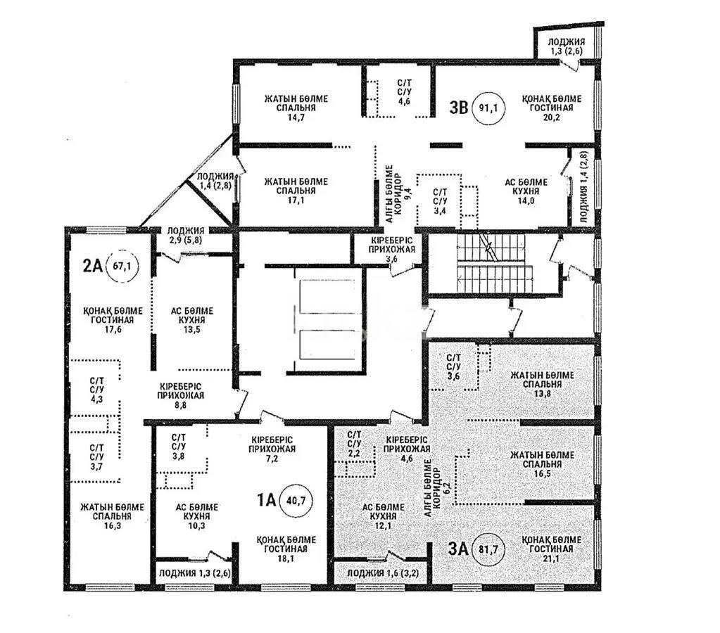 Продажа 3-комнатной квартиры, 82 м² - Продажа квартир в Бостандыкском р-не Алматы - страница 6 фото 1 из 1