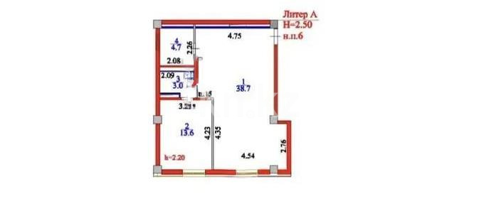 Продажа 2-комнатной квартиры, 75.3 м² - Продажа квартир в Казахстане - страница 100 фото 4 из 4