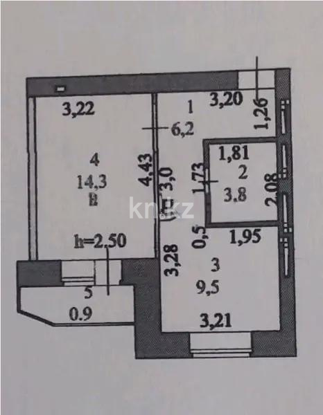 Продажа 1-комнатной квартиры, 34.7 м² - Продажа  однокомнатных квартир в новостройках Астаны - страница 6 фото 4 из 4