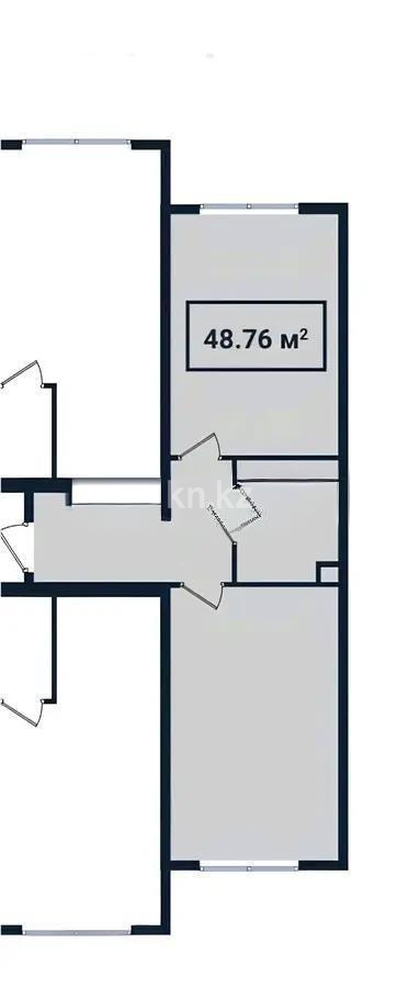 Продажа 1-комнатной квартиры, 48.76 м², ул. Сыбызгы, дом  100 стр в Алматы
