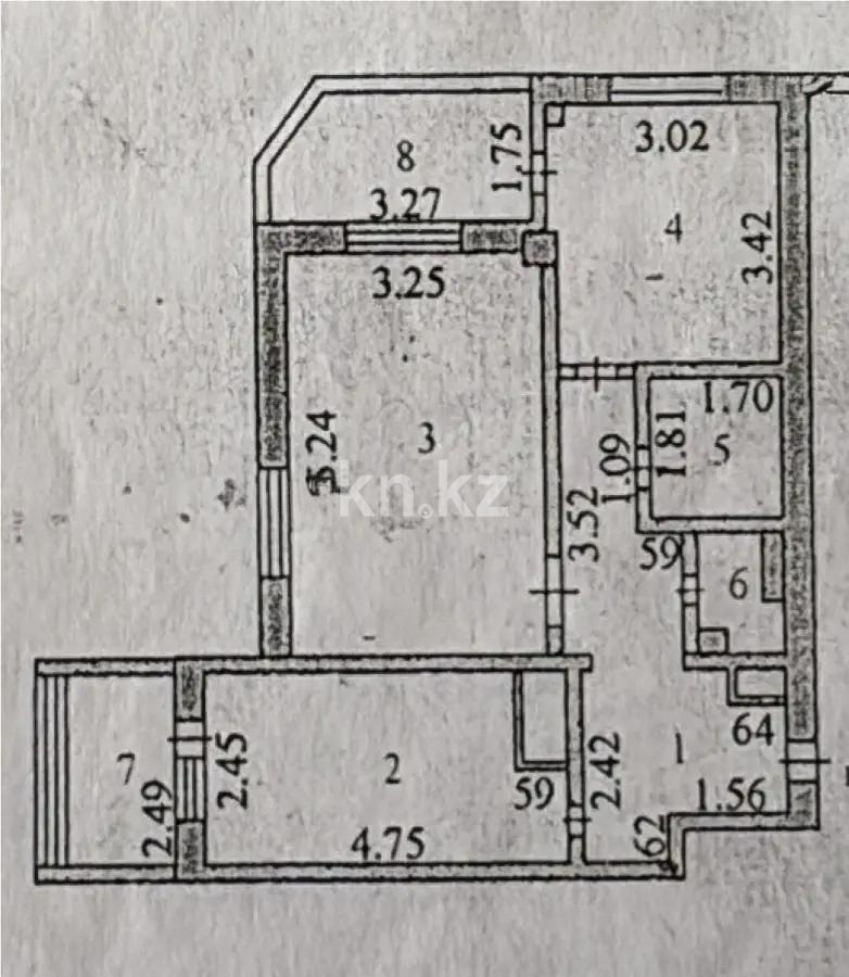 Продажа 2-комнатной квартиры, 52.9 м² в Астане - фото 5