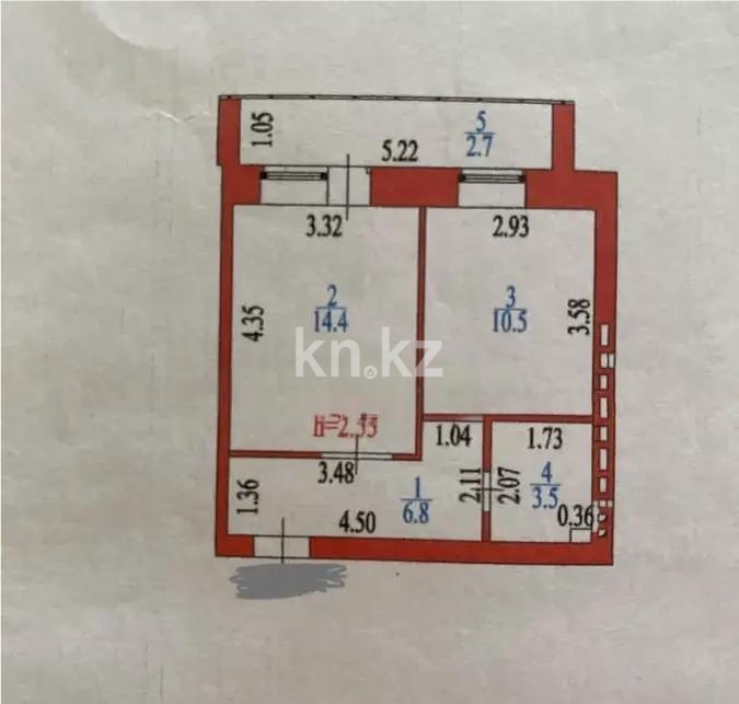 Продажа 1-комнатной квартиры, 37.9 м² - Продажа однокомнатных квартир в кирпичном доме в Астане - страница 5 фото 5 из 5