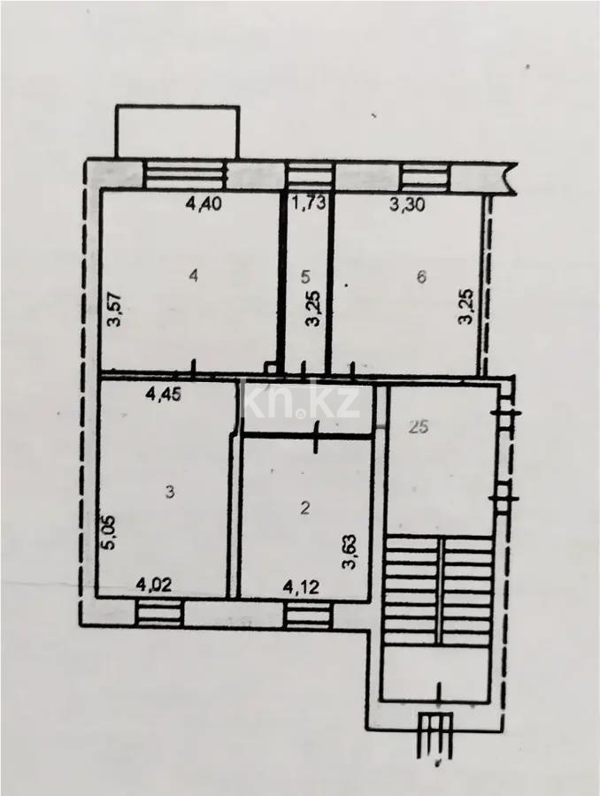 Продажа 3-комнатной квартиры, 74 м², ул. Жамбыла, дом  3 - Продажа квартир в Караганде фото 1 из 1
