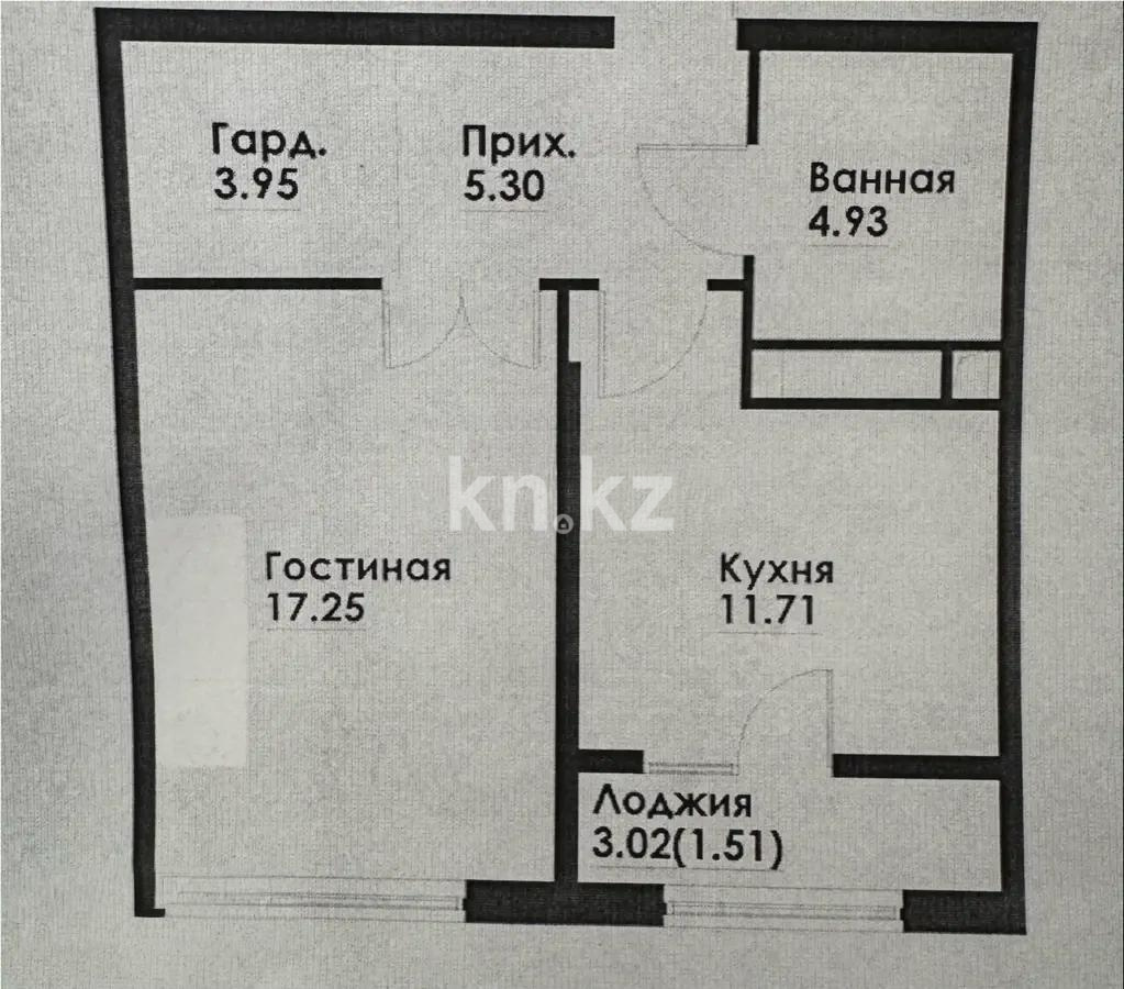 Продажа 1-комнатной квартиры, 45 м² - Продажа квартир в новостройках Алматы - страница 5 фото 1 из 1