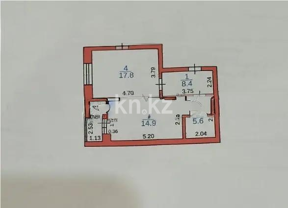 Продажа 2-комнатной квартиры, 48 м², пр. Шахтеров, дом  20/4 - Продажа квартир без посредников в Караганде фото 6 из 6