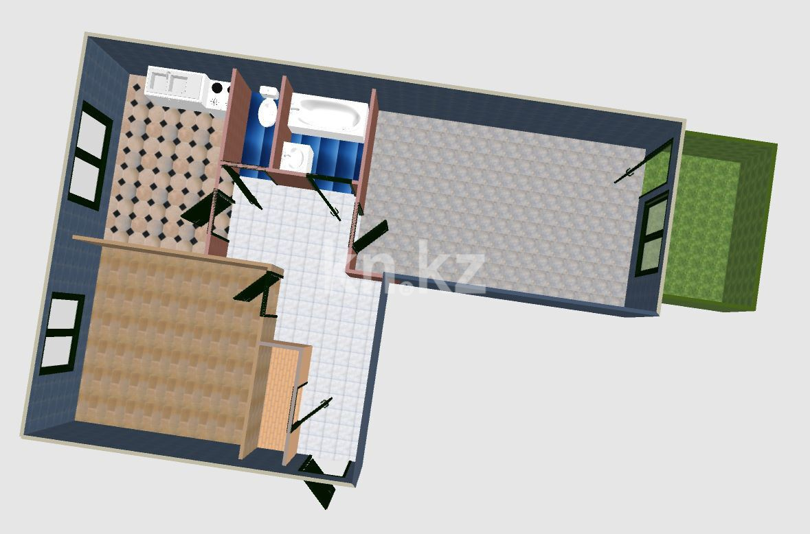 Продажа 2-комнатной квартиры, 49 м², ул. Утепова, дом  25 - Продажа жилой и коммерческой недвижимости в Усть-Каменогорске фото 1 из 15