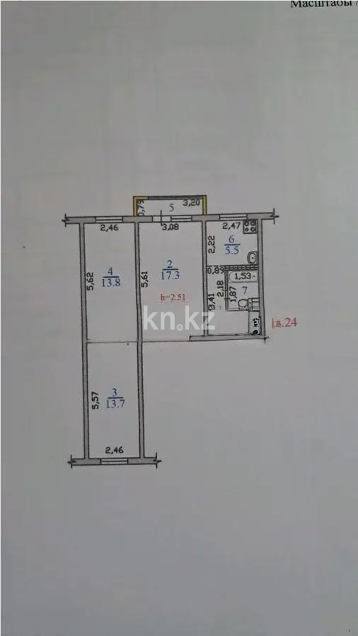 Продажа 3-комнатной квартиры, 59 м² - Продажа трехкомнатных квартир в Ауэзовском р-не Алматы фото 7 из 7