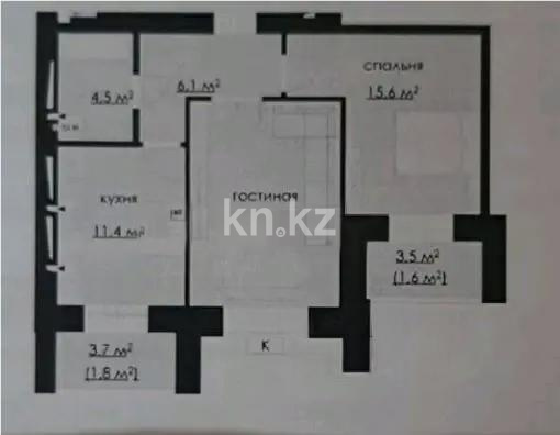 Продажа 2-комнатной квартиры, 60 м² в Караганде