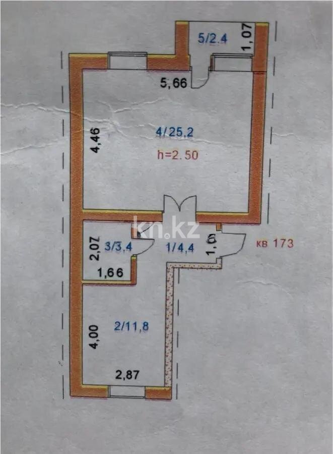Продажа 2-комнатной квартиры, 46 м² в Астане - фото 5