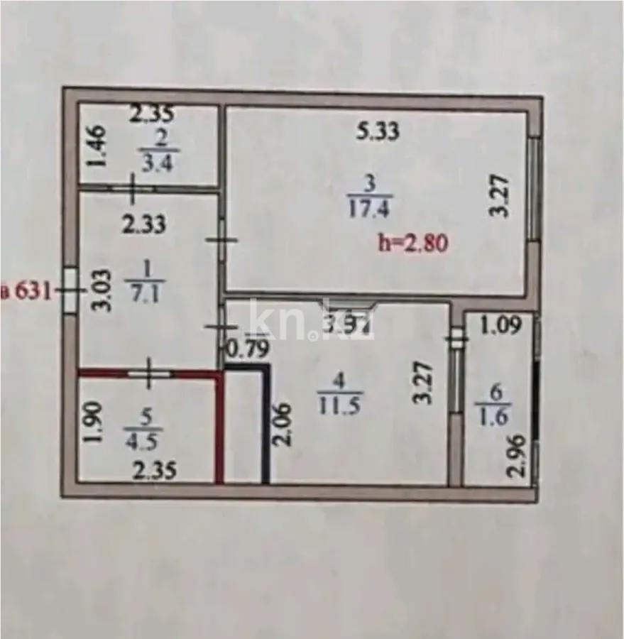 Продажа 1-комнатной квартиры, 42.4 м², ул. Сыганак, дом  32 - Продажа  однокомнатных квартир в новостройках Астаны без посредников фото 1 из 1