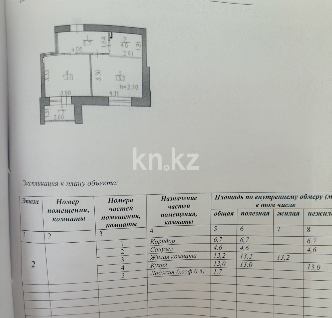 Продажа 2-комнатной квартиры, 39.2 м² в Астане - фото 18