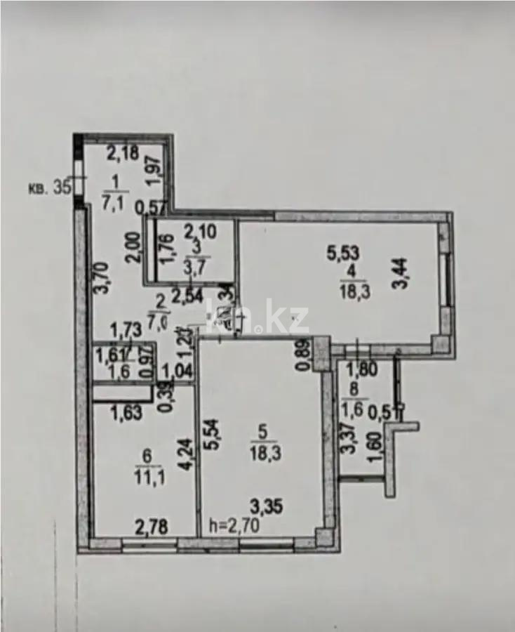 Продажа 2-комнатной квартиры, 70 м² - Продажа двухкомнатных квартир от собственников в Астане - страница 6 фото 8 из 8