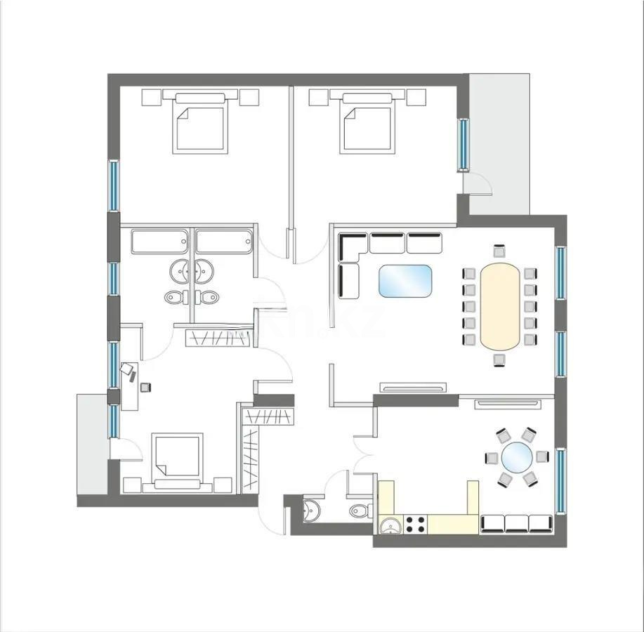 Продажа 4-комнатной квартиры, 197 м², ул. Жалайыри, дом  3 - Продажа квартир в Астане без посредников фото 3 из 3