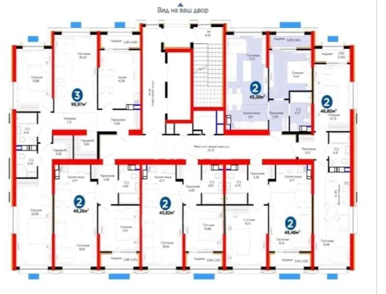 Продажа 2-комнатной квартиры, 46 м² - Продажа квартир в Казахстане - страница 6 фото 1 из 1
