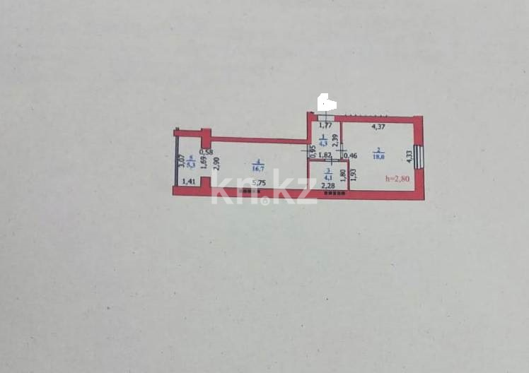Продажа 1-комнатной квартиры, 49 м² в Уральске - фото 2