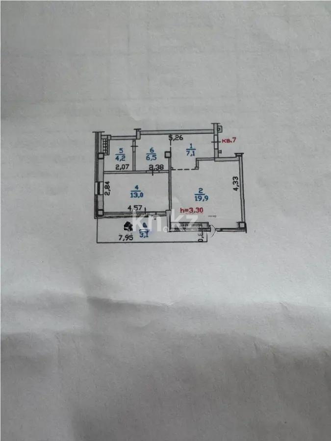 Продажа 2-комнатной квартиры, 53.8 м², ул. Салыкова, дом  40 в Алматы - фото 2