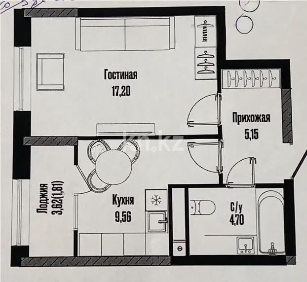 Продажа 1-комнатной квартиры, 38.5 м² - Продажа квартир в Казахстане - страница 31 фото 3 из 3