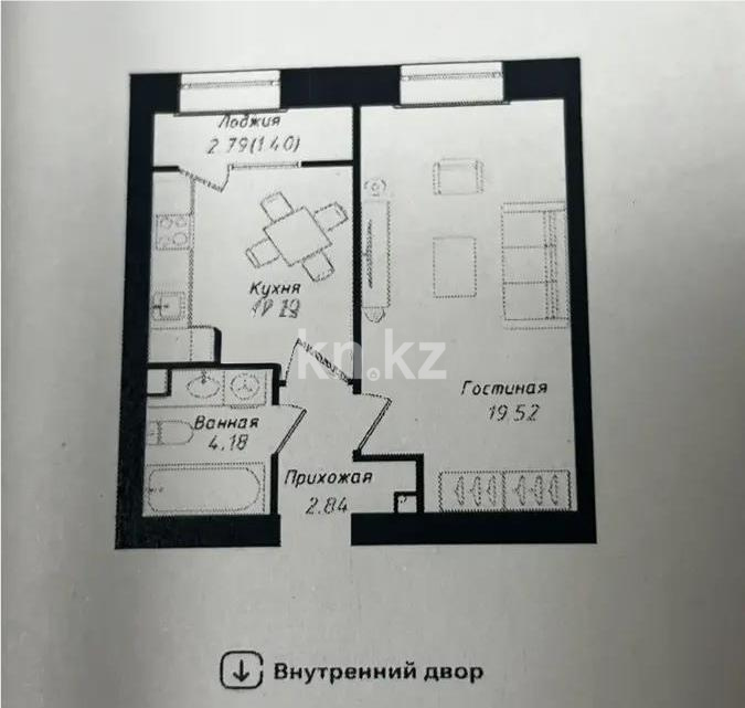 Продажа 2-комнатной квартиры, 38.4 м² - Продажа квартир от собственников в Астане - страница 3 фото 1 из 1