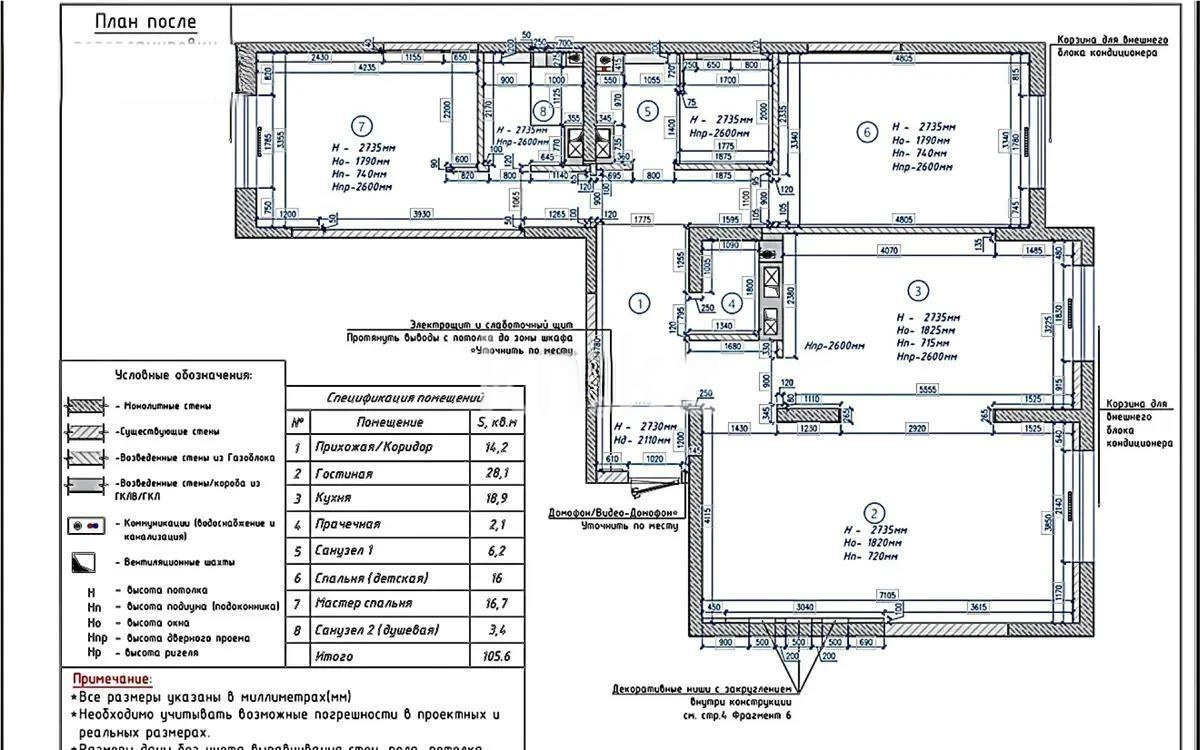 Продажа 3-комнатной квартиры, 111.5 м², ул. Жандосова, дом  94а - Продажа  трехкомнатных квартир в новостройках Алматы фото 1 из 1