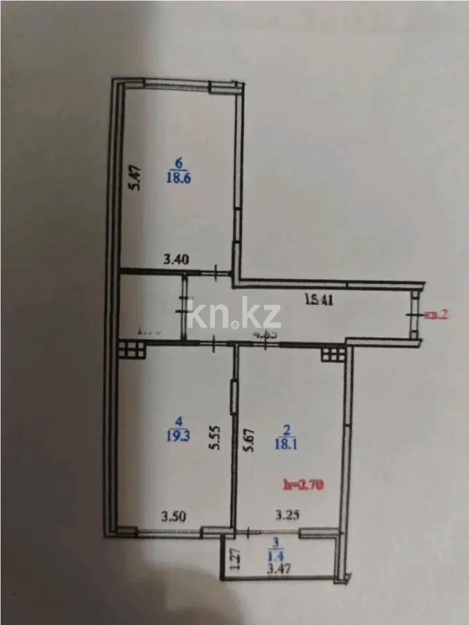 Продажа 2-комнатной квартиры, 72.9 м², ул. Жунисова, дом  2/13 в Алматы - фото 4