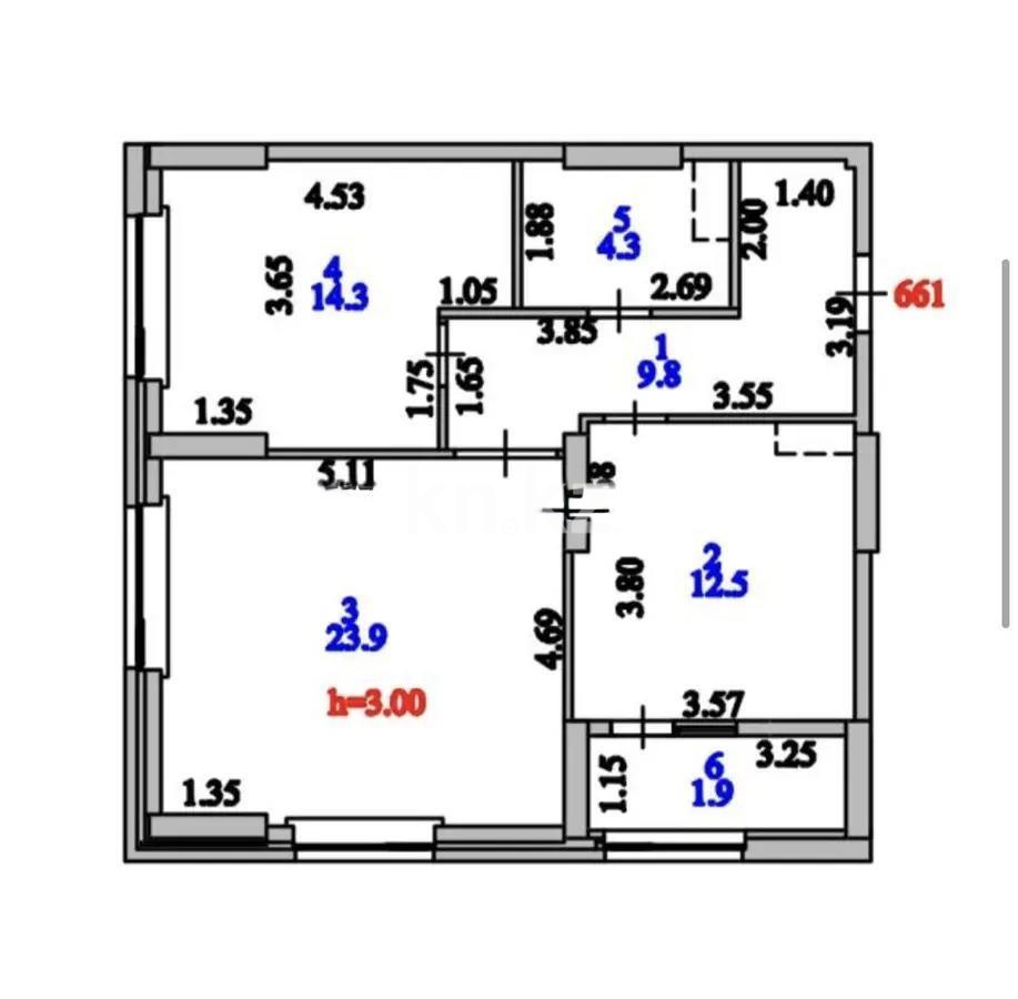 Продажа 2-комнатной квартиры, 66.7 м² в Астане - фото 6