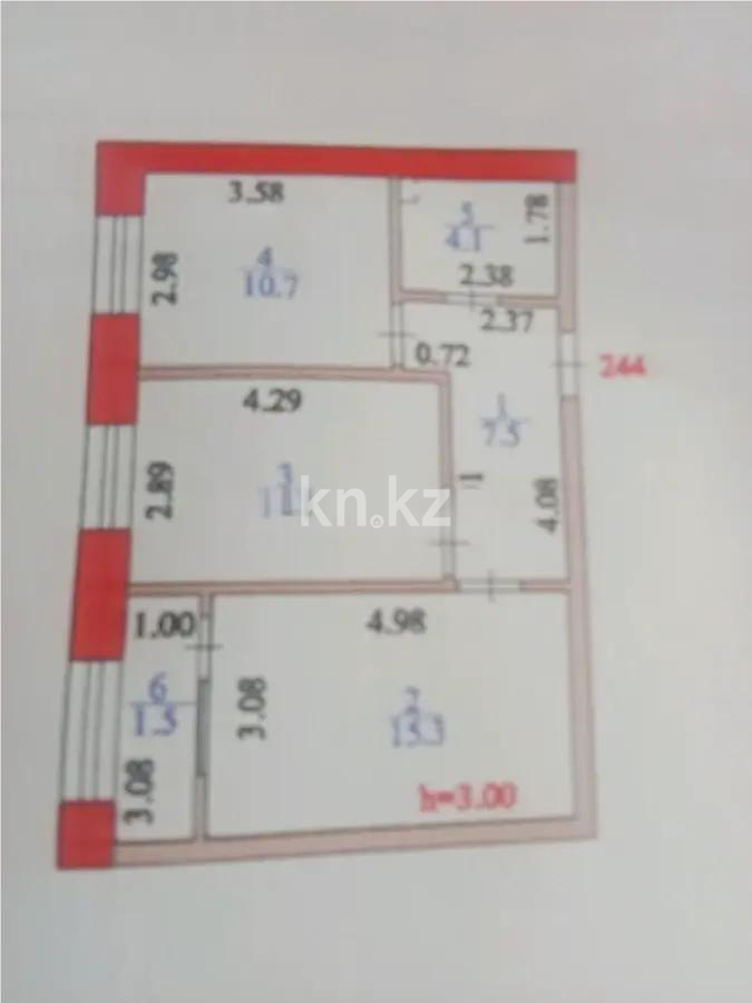 Продажа 2-комнатной квартиры, 51.6 м², ул. Керей, Жанибек хандар, дом  44/2 - Продажа  двухкомнатных квартир в новостройках Астаны без посредников фото 1 из 1