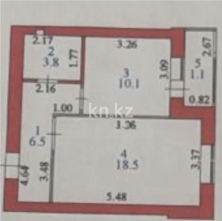 Продажа 1-комнатной квартиры, 40 м² в Астане - фото 4