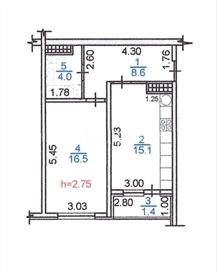 Продажа 1-комнатной квартиры, 45.6 м² в Алматы - фото 4